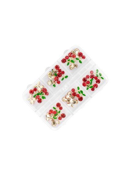 3d kovove metalicke ozdoby summer cherries 01