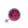 vyr 6524galaxy flakes fuchsia gold