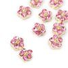 3d kovove metalicke ozdoby pink petal 03