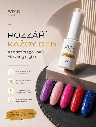 Léto přeje nehtům, které září. ✨ Vybrali jsme pro vás top 10 odstínů Flashing Lights, které se krásně rozzáří na slunci, u...