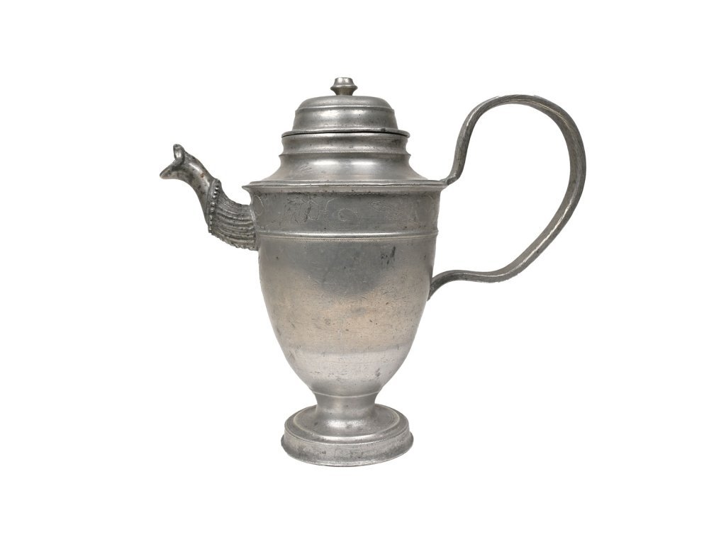 Cínová konvička r. 1836