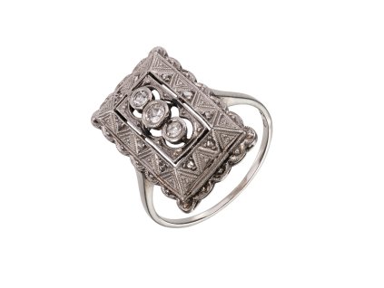 66642 zlaty prsten s diamanty art deco 1
