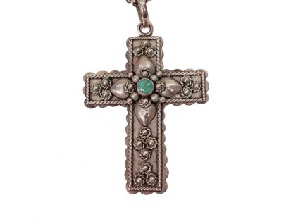 stribrny krizek s tyrkysem gf 250305 19 226340212