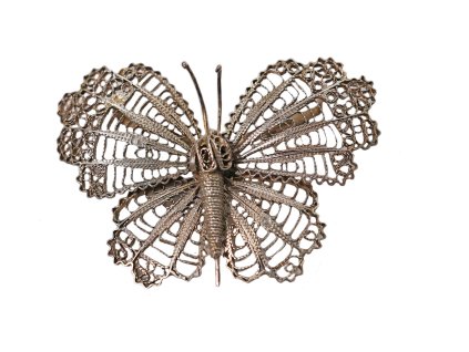 63158 stribrny filigransky motyl 1