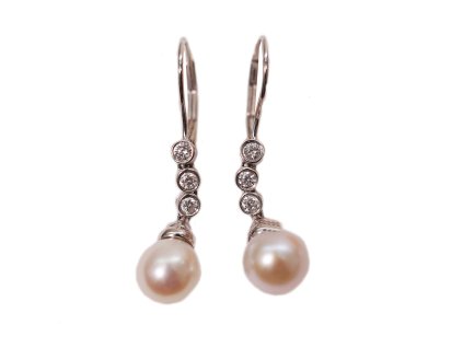 63129 zlate nausnice s perlou a diamanty 1