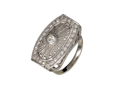 Zlatý prsten s diamanty