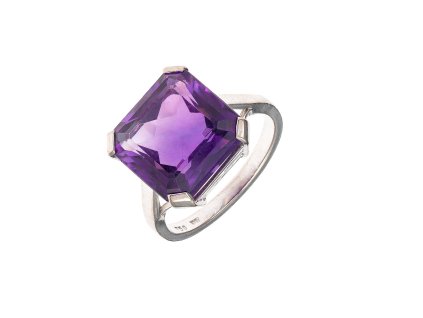 Zlatý prsten s ametystem