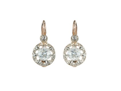 Zlaté náušnice s diamanty 0,52 ct