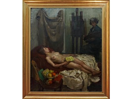 60896 lezici akt velky format josef jicinsky 1