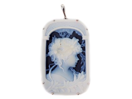 56689 zlaty privesek s rezanym achatem na onyxovem podkladu 1