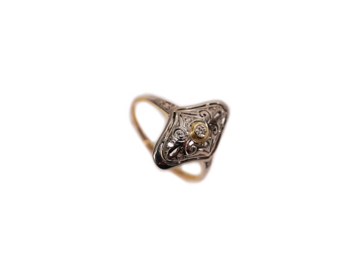 61881 zlaty prsten s diamantem 1