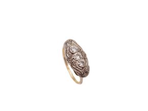 zlaty prsten s diamanty art deco gf 250322 02 226356920