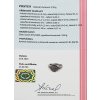 Zlatý prsten s přírodními diamanty ( 0,57 ct, vzácně bílý ) - certifikováno
