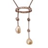 56715 zlaty nahrdelnik s perlickami a diamanty 1