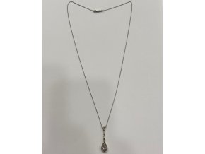 Zlatý Art Deco náhrdelník s brilianty