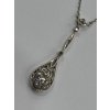 Zlatý Art Deco náhrdelník s brilianty
