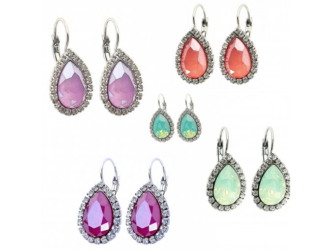 Swarovski,  náušnice swarowski crystals.