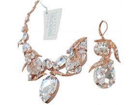 Swarovski comp. set rose gold