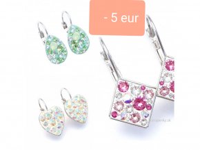Swarovski comp. náušnice