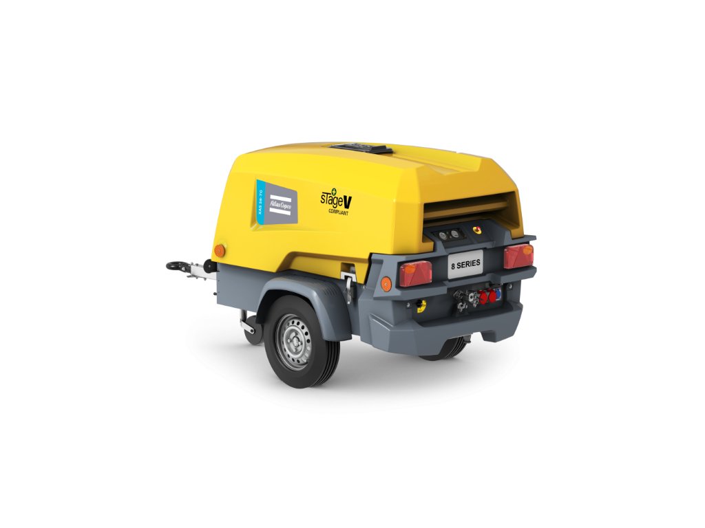 Isometric, back, XAS 58 7, Stage V, diesel compressor For web