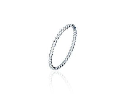 Stříbrný prsten kuličkový