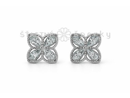 Ocelové náušnice kytičky