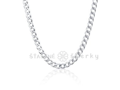 Stříbrný masivní řetízek pancr