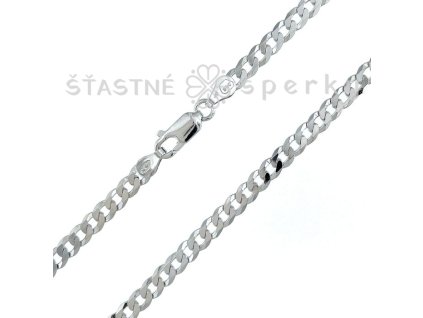 Stříbrný řetízek pancr 4 mm