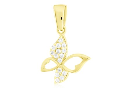 Zlatý přívěsek motýl