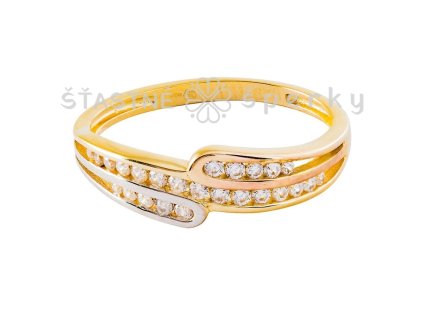 Zlatý prsten kombinace zlata