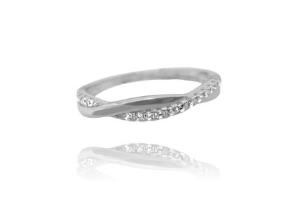 Romantický stříbrný prsten