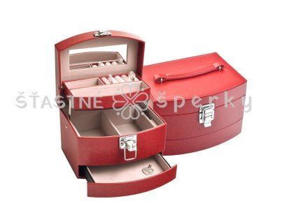 Červená šperkovnice