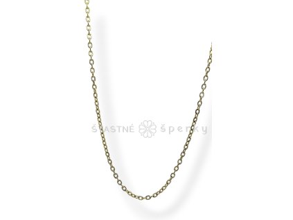 Ocelový pozlacený řetízek ankr vzor
