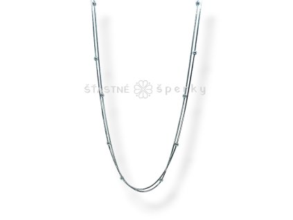 Ocelový kuličkový náhrdelník dvojitý