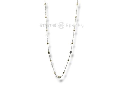 Ocelový pozlacený náhrdelník elegantní