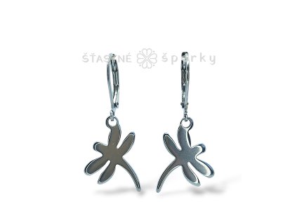 Ocelové náušnice vážky