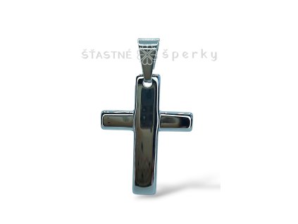 Ocelový přívěsek kříž