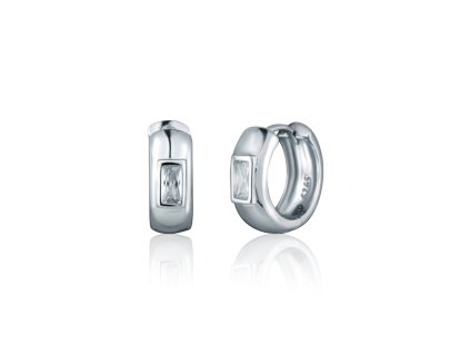 Nádherné kruhy s hranatým zirkonem