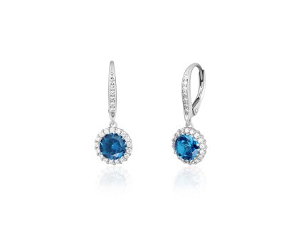 Nádherné světle modré náušnice