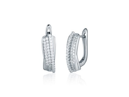 Elegantní stříbrné náušnice