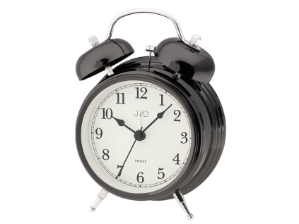 Kovový zvonkový budík antracit