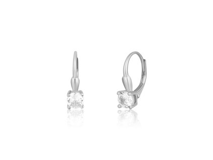 Stříbrné náušnice 5mm patent