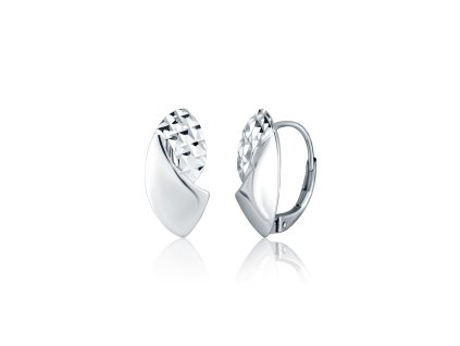 Stříbrné náušnice ledový šepot