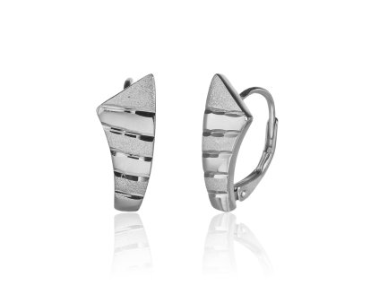 Stříbrné náušnice pruhy síly