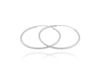 Stříbrné kruhy vzor 5 cm