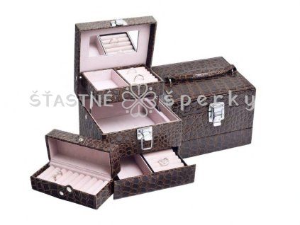 Hnědá šperkovnice