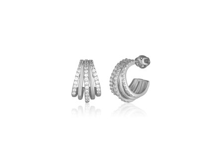 Náušnice Tři Kruhy Třpyt