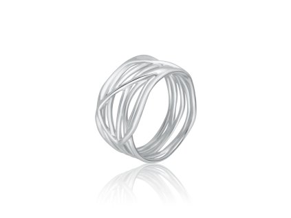 Stříbrný prsten tanec stříbra