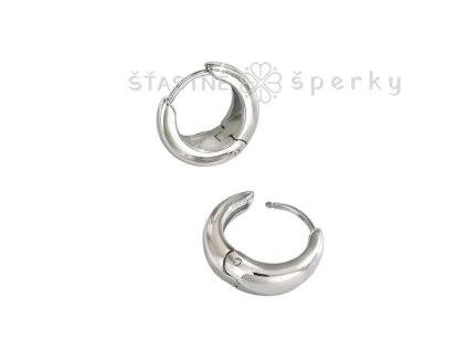 Ocelové náušnice kruhy