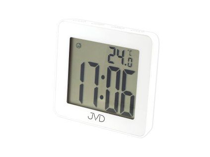Digitální koupelnové hodiny bílé